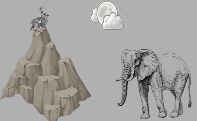 ఏనుగుల బాధ తప్పించుకున్న కుందేళ్ళు