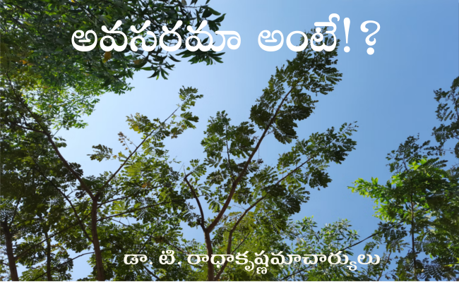 అవసరమా అంటే!?