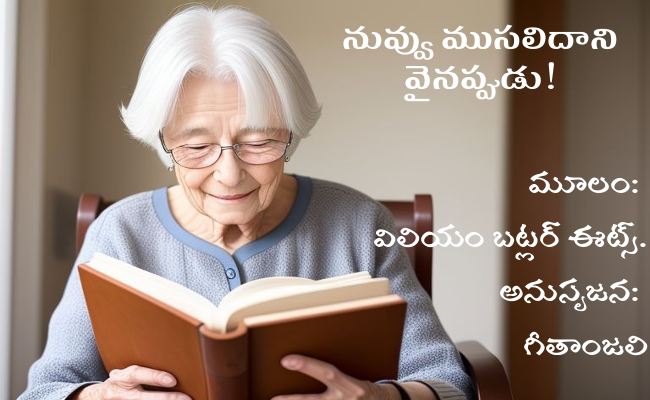 నువ్వు ముసలిదాని వైనప్పుడు!