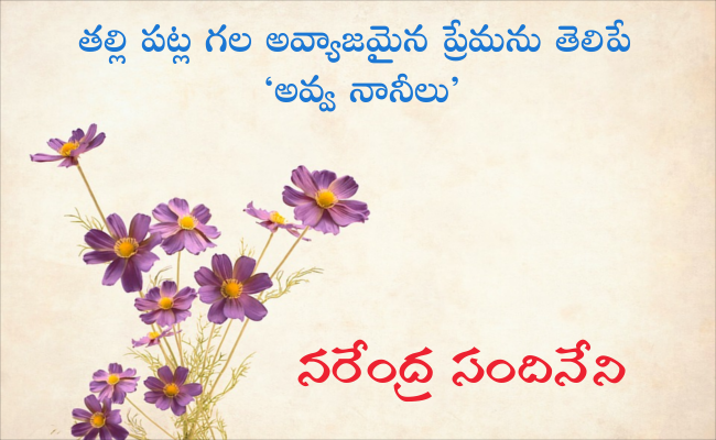 తల్లి పట్ల గల అవ్యాజమైన ప్రేమను తెలిపే ‘అవ్వ నానీలు’