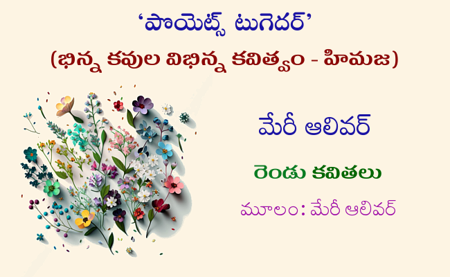 మేరీ ఆలివర్ రెండు కవితలు